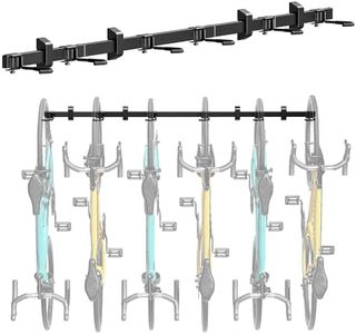monTEK Bike Storage Rack, 78 Inch Extended Bike Rack, 6 Bike Hooks Space Saving Racks for Garage, Adjustable Bike Hangers, Bike Wall Mount for Mountain/Road Bikes, Holds up to 150kg