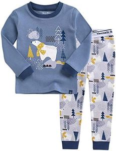 VAENAIT BABY Kids Boy Long Sleeve Cotton Sleepwear Pajamas 2pcs Set Polar Bear 12-18M/XS