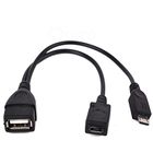 ONCRO® Fire TV Stick Amazon Upgraded 2 in 1 Micro Y Splitter USB Cable, Micro USB 2.0 Male to Micro Female with USB OTG Hosting to Power up Device, not for Charging Phone