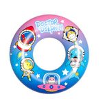 ToyMagic Space Theme Inflatable Floating Swimming Tube|80cm Swim Float Tube|Beach Swim Ring|Floating Lounge for Pool & Lake|Outdoor Fun Toy for Pool Party|Birthday Gift for Kids& Adult