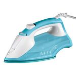 Russell Hobbs Light & Easy Brights Aqua Steam Iron, Fabric Softening Infused Ceramic Soleplate. 2x smoother glide, 2x durability, 240ml Water Tank, 115g Steam Shot, 35g Continuous Steam, 2400W, 26482