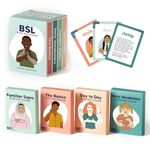 BSL Sign Language Flash Cards - 200 British Sign Language Flash Cards for Beginners, Kids, Teens and Adults