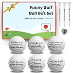 HahaHome Funny Golf Ball Gift Set, 