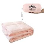 zzlamb Puffy Camping Blanket Down A