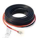 HEATIT 8PLSR Intelligent Commercial Grade Self-Regulating Heat Cable, Frost Protection for Water Pipes and Snow Melting on Roofs,30 Ft Cable, 120V, 8 Watts/Ft