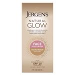 Jergens Glow Face Daily Moisturizer Sunscreen Spf 20, Fair To Med, 2 Ounce