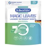 Dr. Beckmann Magic Leaves Laundry Detergent Sheets, 25 Universal | Convenient and Pre-Dosed | Dissolvable & Climate Neutral