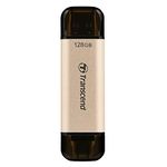 Transcend JetFlash 930C 128GB USB Type C 3.2 Gen 1 (USB 5Gbps) Flash Drive, High Performance & High Endurance Pen Drive, Read/Write - up to 420 MB/s & 400 MB/s, 5 Yrs. Warranty, Gold (TS128GJF930C)