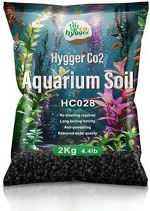 Hygger CO2 Upgraded Aquarium Soil Water Grass Mud, Ideal for Fish Tank Aquascaping Aquarium Substrate Soil for Plants and Shrimps, No Need to Wash (4.4 Pounds)