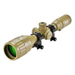 ESSLNB Air Rifle Scope 6-24x50 Rifle Scopes with Mil-Dot Rangefinder AOEG 5 Brightness Settings with 20mm/22mm Picatinny Rail Mount and Covers for Hunting (3-9X50 Rifle Scope(Sand))