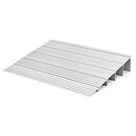 IRONMAX Door Threshold Ramp w/Non-Slip Surface, 5" Rise Aluminum Entry Ramp for Doorway, Adjustable Door Ramps for Wheelchairs, Scooters, Rollators & Power Chairs, 700 lbs Load Capacity (5 Inch)