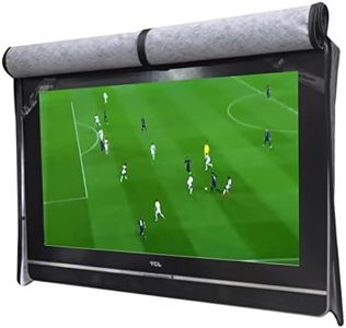 A1Cover Outdoor 60"-65" TV Set Cover,Scratch Resistant Liner Protect LED Screen Best-Compatible with Standard Mounts and Stands (Black)