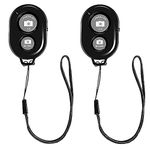 Bluetooth Remote for iPhone Camera - Belijean Bluetooth Remote Compatible with All iPhone, iPad and Tablets, Bluetooth Clicker for Photos & Videos 2 Pack