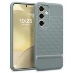 CASEOLOGY by Spigen Parallax Back Cover Case Compatible with Samsung Galaxy S24 [Military Grade Drop Protection] Ergonomic 3D Hexa Cube Designed Galaxy S24 Case (TPU and PC | Sage Green)