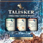 Talisker Single Malt Scotch Whisky | 45.8% vol | 3 x 5cl | Gift Pack | 3 Distinct Scottish Whisky Impressions | Peated | Smoky Flavour | Single Malt Whisky Made by the Sea