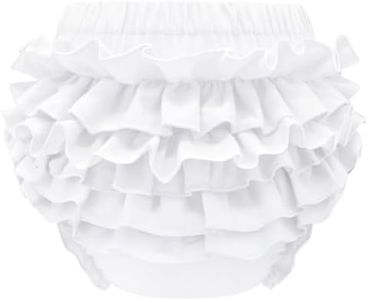 Sarfel Baby Diaper Covers for Girls 2T Toddler Bloomers for Toddler Girls White Diaper Cover Baby Girl Bloomers for Baby Girls