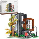 MISINI Mork 10205 HEA-On-Jea Modern Villa House Building Kit, 3300PCS MOC Modular House Building Blocks Set, Street View House Model Construction Toy for Adults and Teens,Compatible with Lego