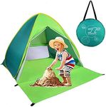 Sumelay Pop Up Beach Tent Shade Sun Shelter UPF 50+ Canopy Cabana 2-3 Person for Adults Baby Kids Outdoor Activities Camping Fishing Hiking Picnic Touring