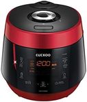 (CRP-P1009S) Red - CUCKOO 10-Cup Pressure Rice Cooker & Warmer, 12 Menu Options, Non-Stick Inner Pot