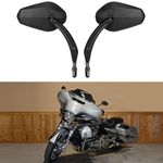 Black Sportster Mirrors for Harley Road King Street Electra Glide Dyna Softail Road Glide Motorcycle Rearview 1982-2019 2020 2021 2022