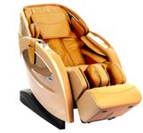 JSB MZ08 Full Body Massage Chair Recliner Zero Gravity for Home Stress Relief (Gold) Leather