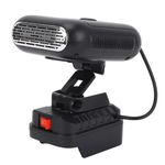 YUEHISY Portable Space Car Heater for BL1800 Series, Battery Powered with 90 Degree Flip, 2 Temperature Control & 2 USB Ports, for Small Spaces