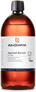 Naissance Apricot Kernel Oil (No. 204) - 900ml - Natural Moisturiser for Skin, Face, Beard, Nails, Hair, Body, Scalp - Massage, Aromatherapy, DIY Beauty, Conditioner