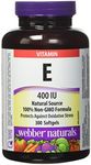 Webber natural Webber Naturals Vitamin E Natural 400IU (300 Softgels), 300 Count