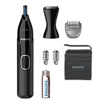 Philips NT5650/16 Series 5000 Waterproof Nose and Ear Trimmer with Precision Trimmer