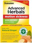 From the Makers of Dramamine, Advanced Herbals, Non-Drowsy, Motion Sickness Relief, Made with Natural Ginger, 18 Count