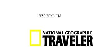 National Geographic Traveller Wild Car Sticker Size 20X6 CM Black & Yellow