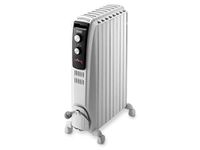 De'longhi Dragon TRD40820 Oil Radiator, 2000 W, Anti-Frost Function, 3 Settings Power, Handle and Wheels, Cable Storage, White