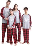 Oriental eLife Matching Family Christmas Pjs Family Christmas Pajamas Matching Sets PJ's Sleepwear Top and Plaid Pants Xmas Pajamas Jammies