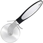 Heritage Products Pizza Cutter Wheel - Sharp Stainless Steel Pizza Slicer Small and Large Pizzas w/Non-Slip Ergonomic Handle, Finger Shield & Blade Cover - Easy to Clean