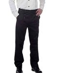 Steampunk Victorian Costume Architect Pants Trousers -Black (small) … (medium)