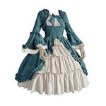 BZGTZT High-End Court Rococo Baroque Marie Antoinette Ball Dresses 18th Century Renaissance Period Dress Gown for Women Green