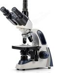 SWIFT 40X-2500X Magnification, Siedentopf Head, Research-Grade Trinocular Compound Lab Microscope with Wide-Field 10X/25X Eyepieces, Mechanical Stage, Ultra-Precise Focusing, SW380T