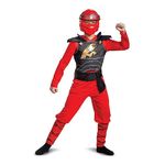 Disguise Unisex Kid's Lego Official Red Kai Ninjago Costume, Small