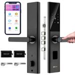 Golens Smart WiFi Door Lock | 6-Way Unlocking | Fingerprint | Pincode| RFID Access Card | Mobile App | Physical Key | OTP Access | Passage Mode (No Extra Gateway Required) | Very Easy Installation