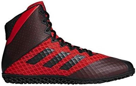 adidas Men's Mat Wizard 4 Wrestling Shoe, Red/Black/Red, 11
