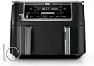 Ninja DZ550 Foodi 10 Quart 6-in-1 DualZone Smart XL Air Fryer with 2 Independent Baskets, Smart Cook Thermometer for Perfect Doneness, Match Cook & Smart Finish to Roast, Dehydrate & More, Grey