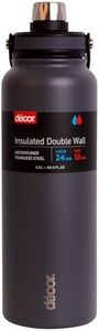 Décor Adventurer Insulated Stainless Steel Double Wall Bottle, Assorted, 1.2 Litre Capacity
