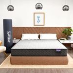 RESTOFIT Dual Comfort Orthopedic Mattress King Size | Sleep Well with 75x72x4 Inches Medium Firm King Size Mattress | 4-Inch HR Foam Mattress | Viscose Cotton, 7 Years Warranty Vacuum Roll Packaging