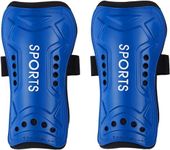 Football Shin Pads, Kids Youth Shin Guards Beginner Elite Athlete Perforated Breathable Shin Pad for Boys And Girls Football Games Leg Calf Protective Gear (6-15 years) (Blue)