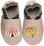 Robeez Baby Boys Lion Circus Slipper, Grey, 2 UK Child