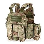 Lixada Outdoor Mens Modular Vest Hunting Gear Load Carrier Vest with Hydration Pocket