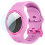 Spigen Play 360 Designed for AirTag Anti-Lost for Children and Toddlers Lightweight Wristband (Protective Film Included) - Candy Pink