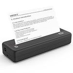 HPRT A4 Thermal Printer - MT810 Portable Bluetooth Printer, Support 210x297mm Paper, Wireless Mobile Printer Compatible Travel, Office, School, Home, Inkless Small Printer for Phone & Laptops