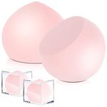 2 Pcs Makeup Sponge, Ultra Soft Makeup Sponge Egg Beauty Blenders Expanding Sponge with Box Individually Packaged for Liquid Foundation Cream and Cream Lotion(Pink)