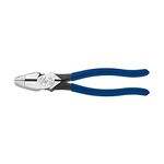 High Leverage Pliers, 9-Inch Side Cutters with 46% More Gripping Power than Other Pliers Klein Tools D213-9NE, Blue/Silver